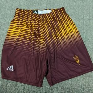 NEW Adidas Arizona State Sun Devils Athletic Shorts Men's Large Soccer Adult